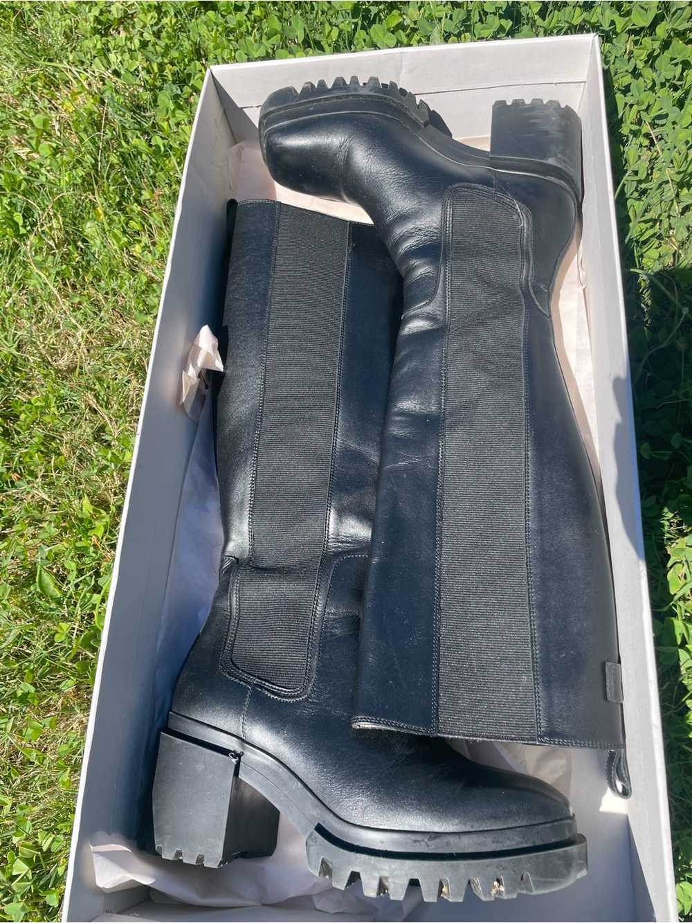 AllSaints Black Leather Natalia Boots